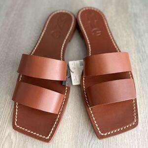 Mango Genuine Leather Sandals Flats